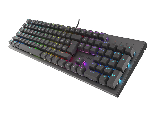 Obrázek Genesis herní mechanická klávesnice THOR 303/RGB/Outemu Red/Drátová USB/CZ-SK layout/Černá