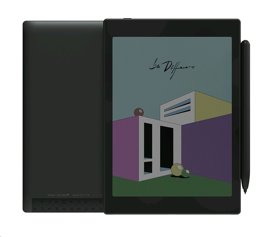 Obrázek E-book ONYX BOOX TAB MINI C, černá, 7,8", 64GB, Bluetooth, Android 11.0, E-ink displej, WIFi