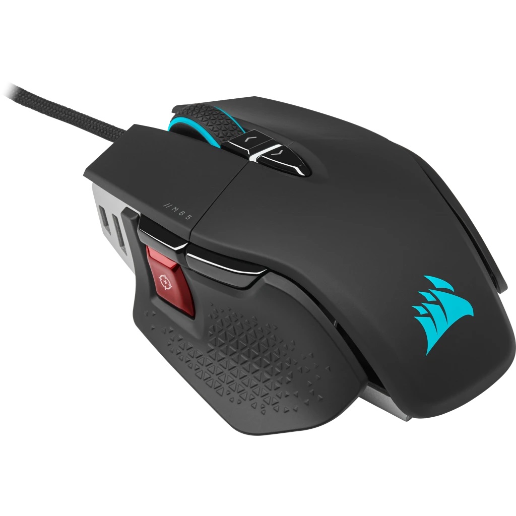 Obrázek CORSAIR M65 RGB ULTRA/Herní/Optická/Pro praváky/26 000 DPI/Drátová USB/Černá