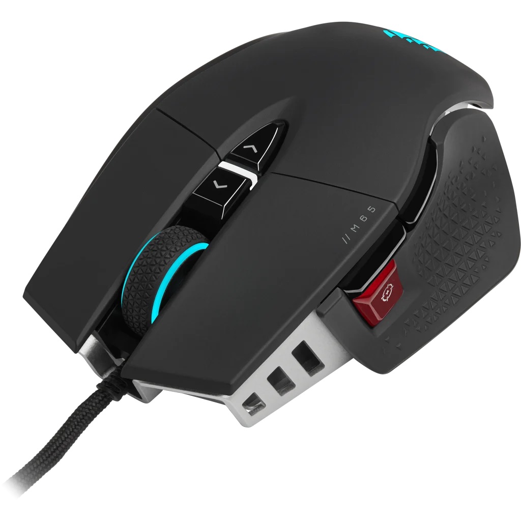 Obrázek CORSAIR M65 RGB ULTRA/Herní/Optická/Pro praváky/26 000 DPI/Drátová USB/Černá