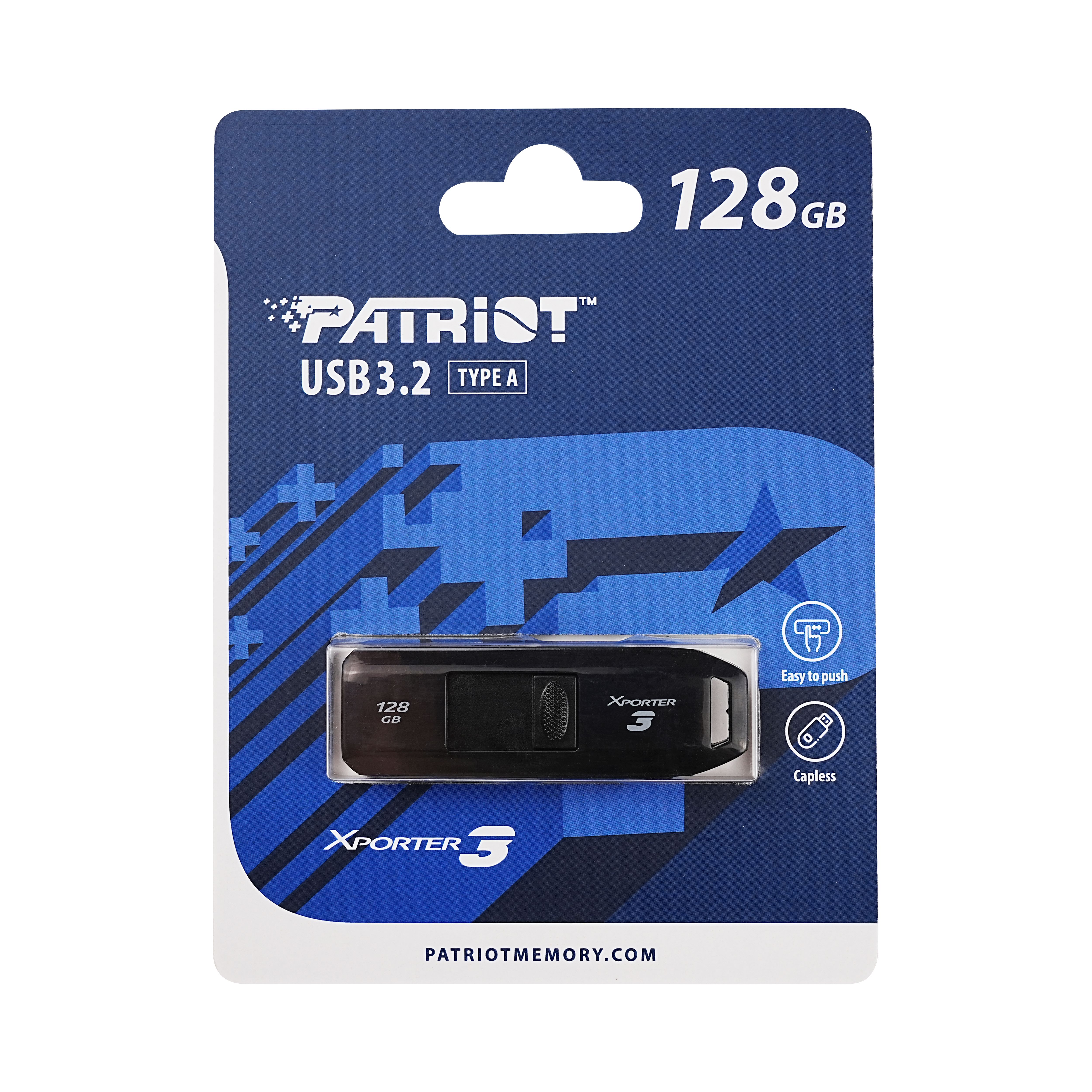 Obrázek Patriot Xporter 3 Slider/128GB/USB 3.2/USB-A/Černá