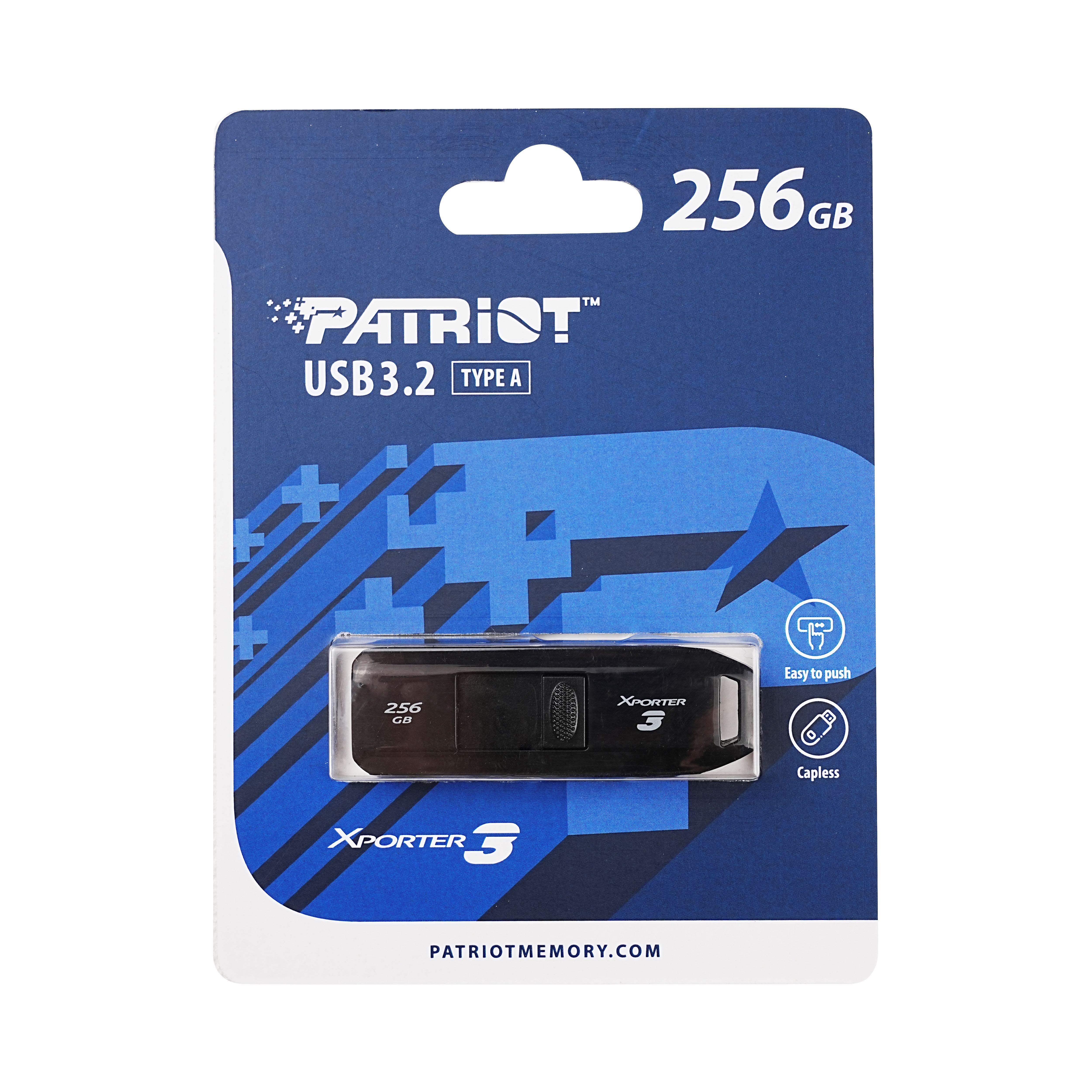 Obrázek Patriot Xporter 3 Slider/256GB/USB 3.2/USB-A/Černá