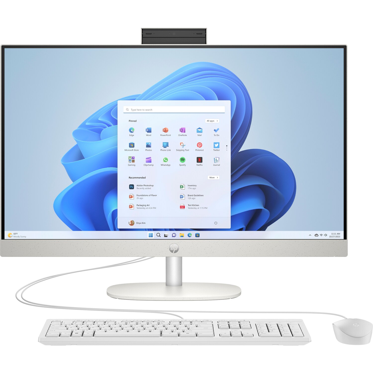 Obrázek HP 27/27-cr0003nc/27"/FHD/i5-1335U/16GB/1TB SSD/Iris Xe/W11H/White/2R