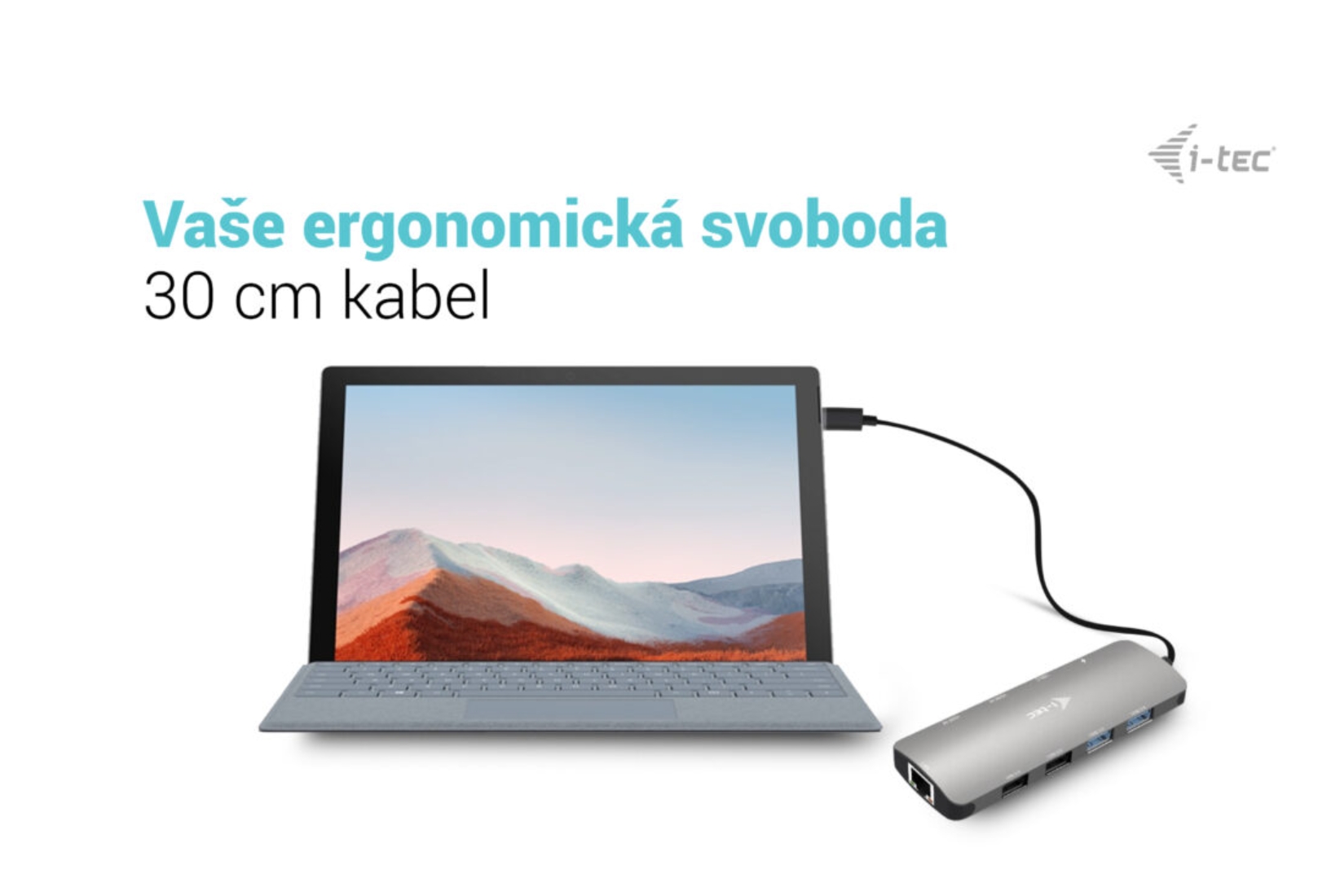 Obrázek i-tec USB-C Metal Nano 2x HDMI Docking Station, PD 100W