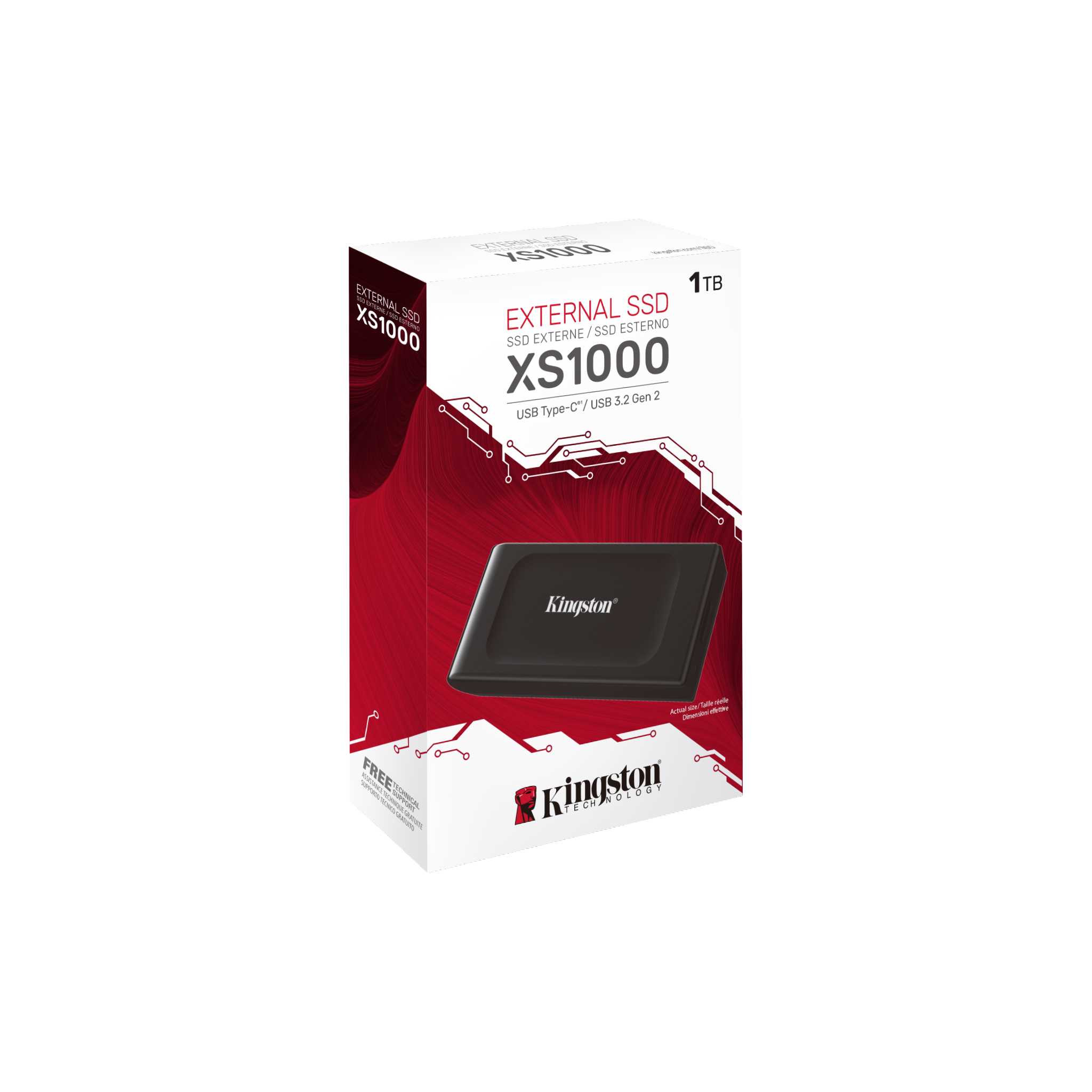 Obrázek Kingston XS1000/1TB/SSD/Externí/Černá/5R