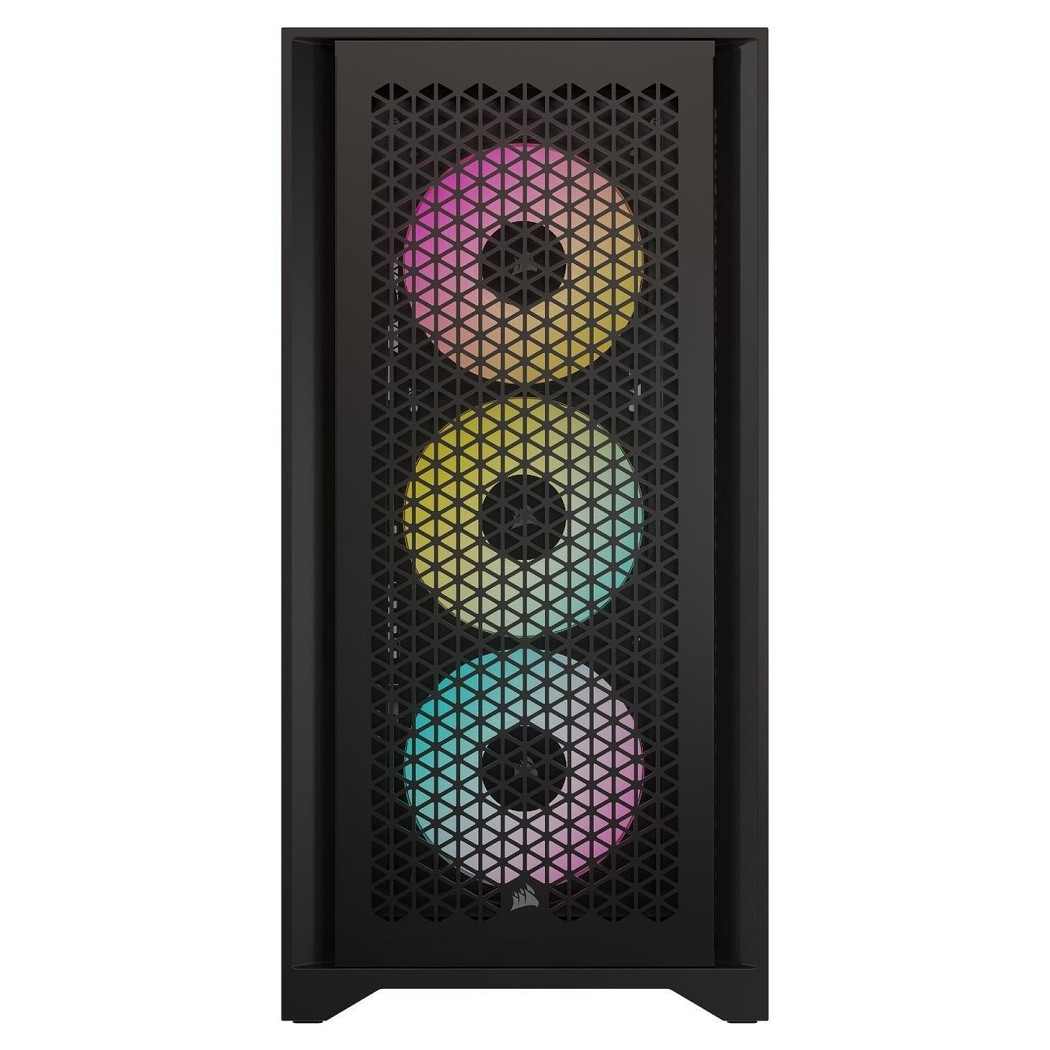 Obrázek CORSAIR iCUE 4000D RGB AIRFLOW/Midi Tower/Transpar./Černá