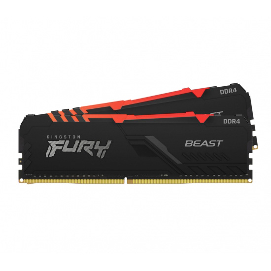 Obrázek Kingston FURY Beast/DDR4/32GB/3200MHz/CL16/2x16GB/RGB/Black