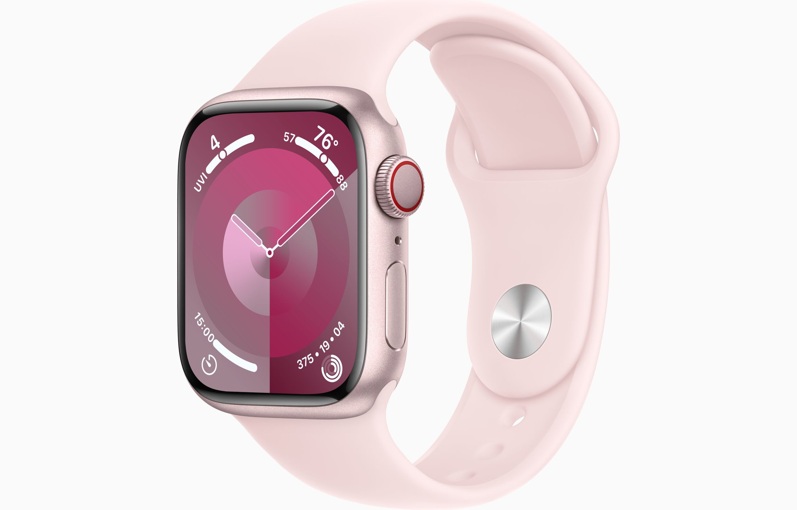 Obrázek Apple Watch S9 Cell/41mm/Pink/Sport Band/Light Pink/-S/M