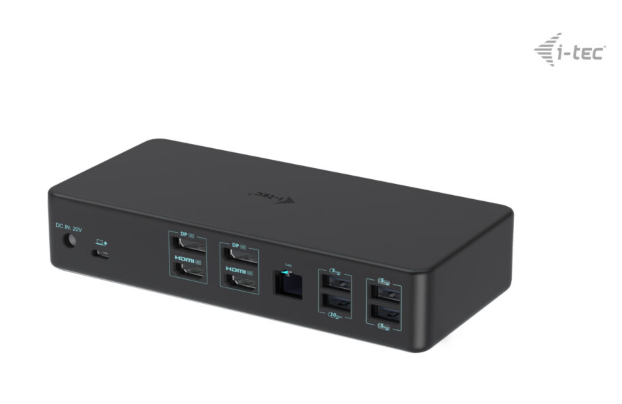 Obrázek i-tec USB 3.0/USB-C/Thunderbolt 3 Professional Dual 4K Display Docking Station Gen2, PD 100W