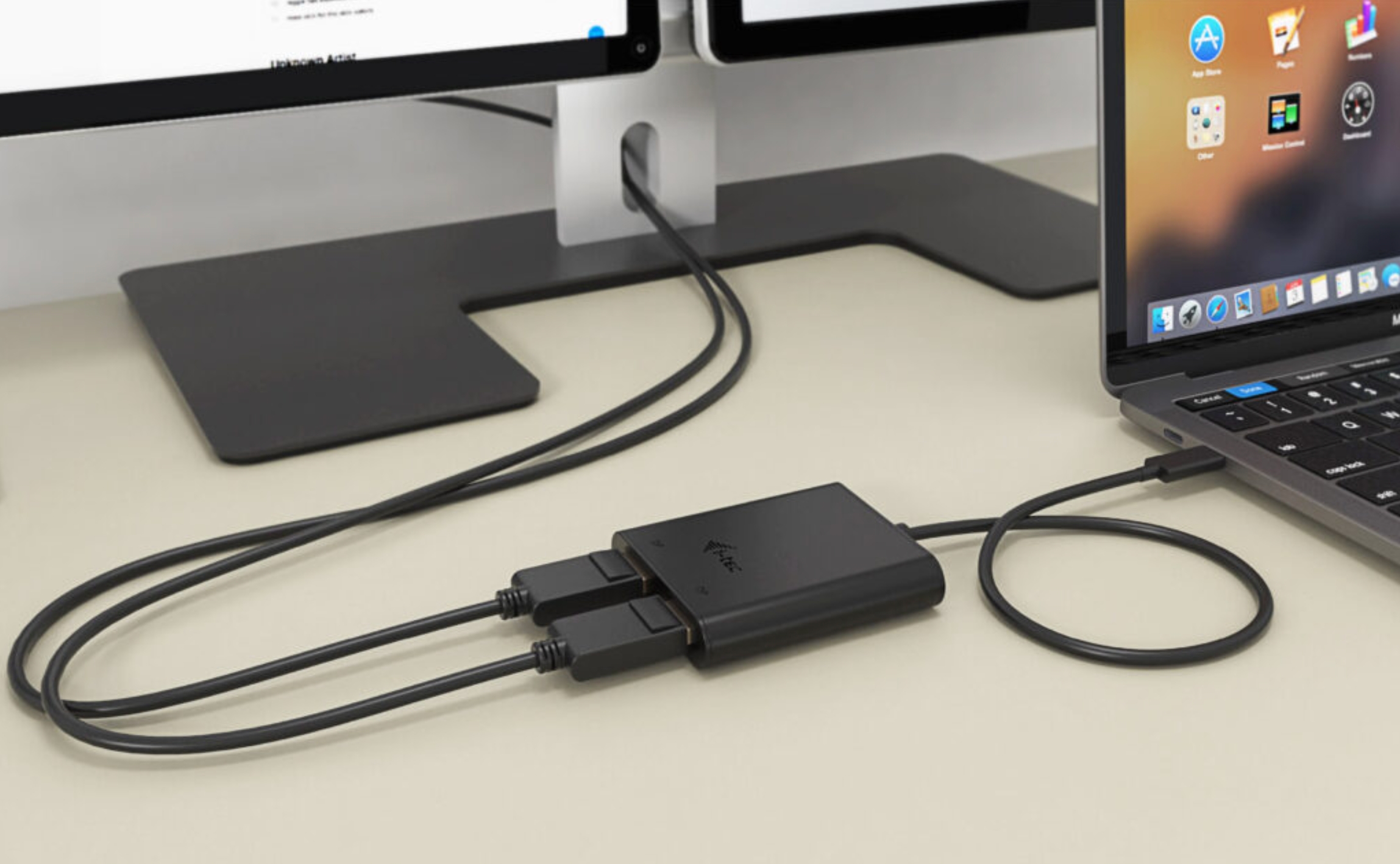 Obrázek i-tec USB-C Dual 4K/60Hz (single 8K/30Hz) DP Video Adapter