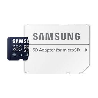 Obrázek Samsung PRO Ultimate/micro SDXC/256GB/UHS-I U3 / Class 10/+ Adaptér/Modrá