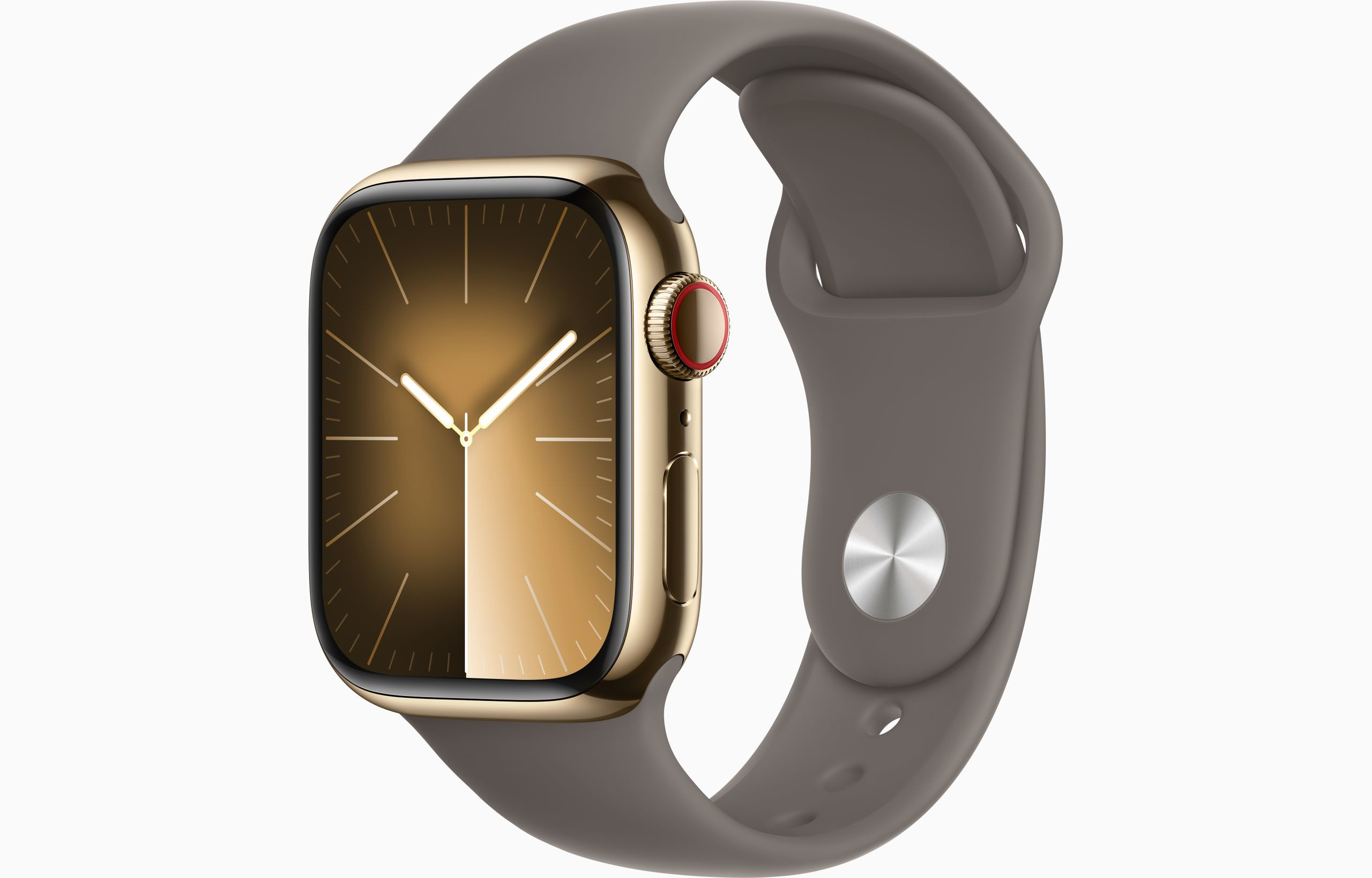 Obrázek Apple Watch S9 Cell/45mm/Gold/Sport Band/Clay/-S/M