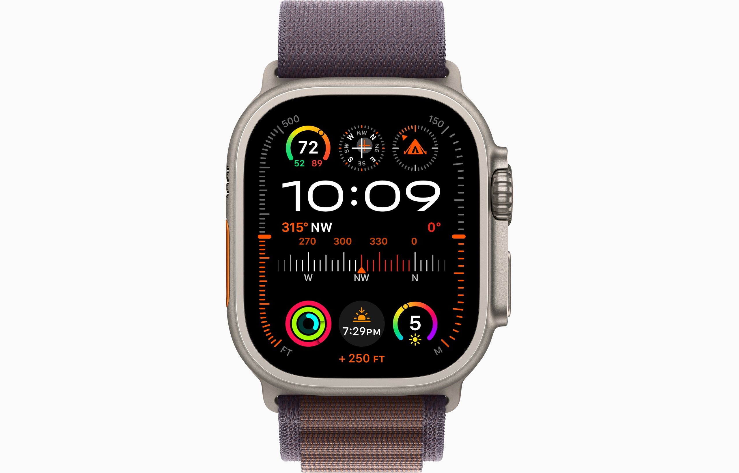 Obrázek Apple Watch Ultra 2/49mm/Titan/Sport Band/Indigo Alpine/Large