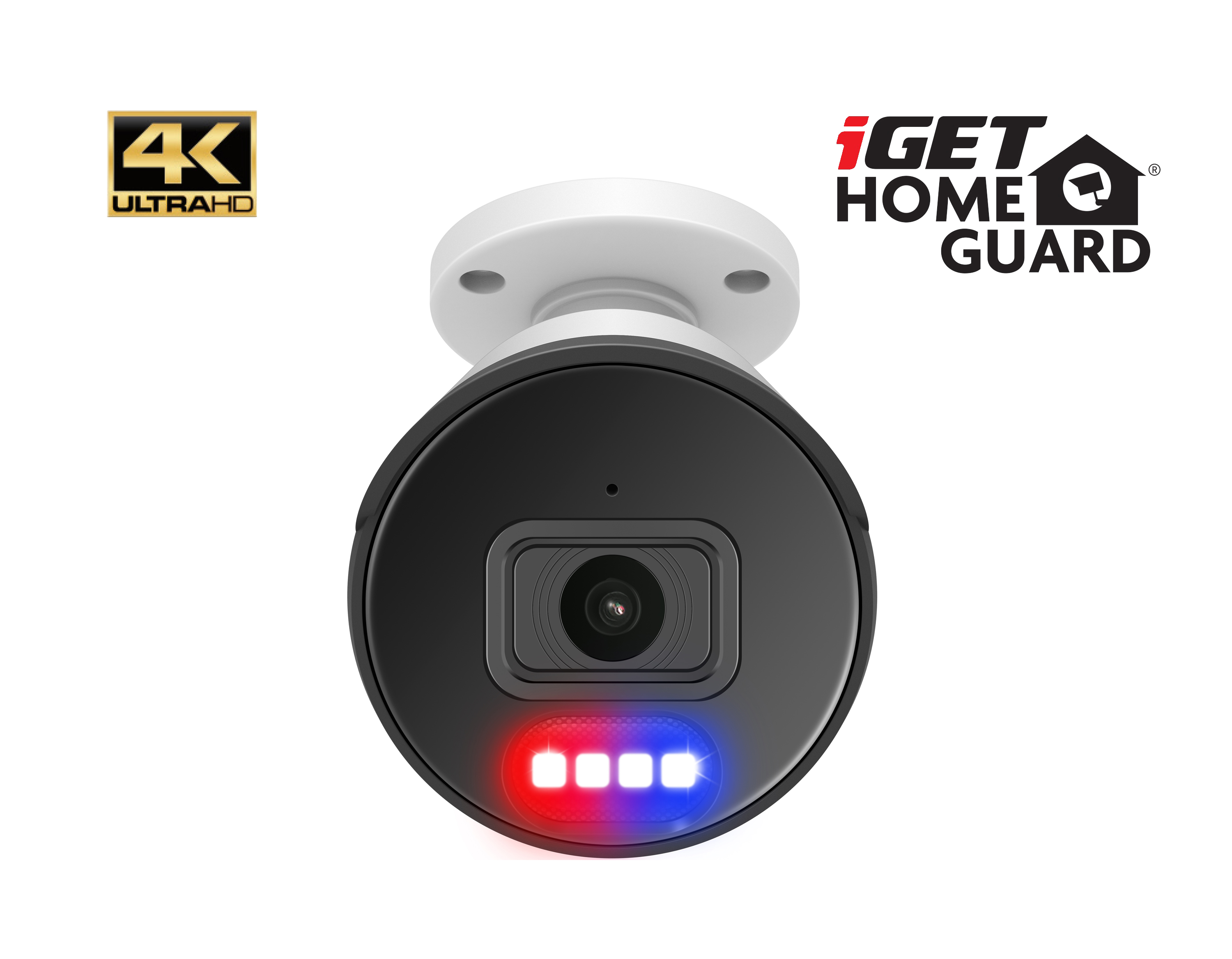 Obrázek iGET HGNHK938CAM - UltraHD 4K PoE IP kamera, SMART detekce, IP66, zvuk, noční přísvit 40m, ONVIF 2.6