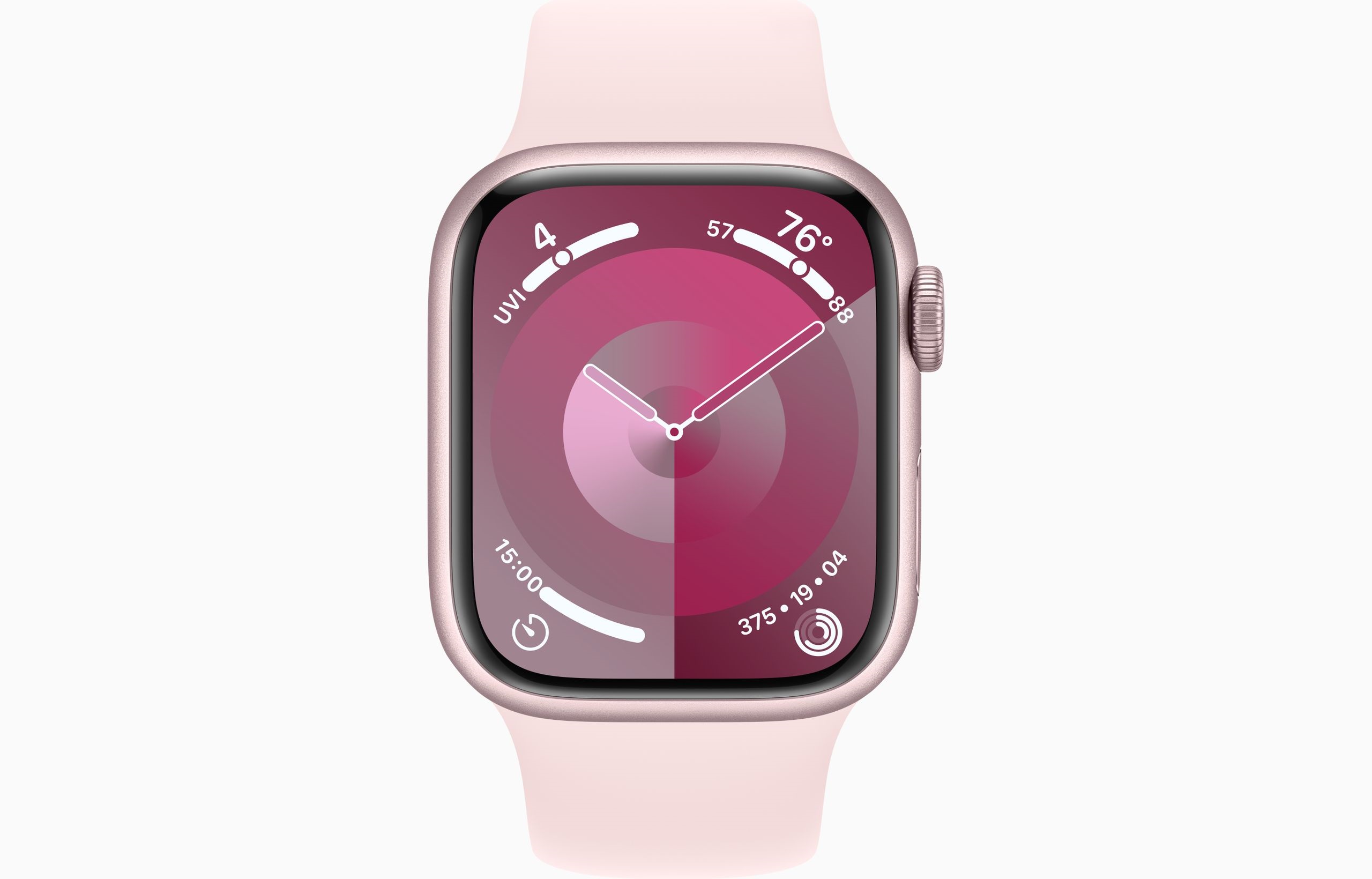 Obrázek Apple Watch S9/45mm/Pink/Sport Band/Light Pink/-M/L