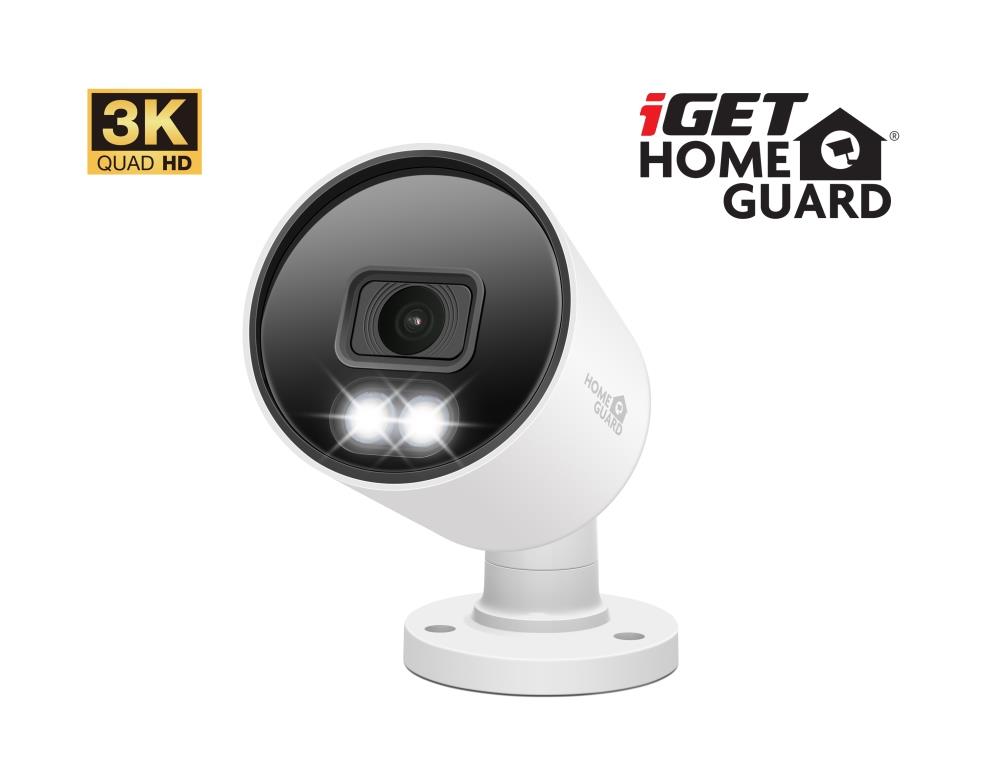 iGET HGPRO858 - CCTV 3K kamera, SMART detekce, IP66, zvuk, IR noční přísvit 40m, LED přísvit 30m