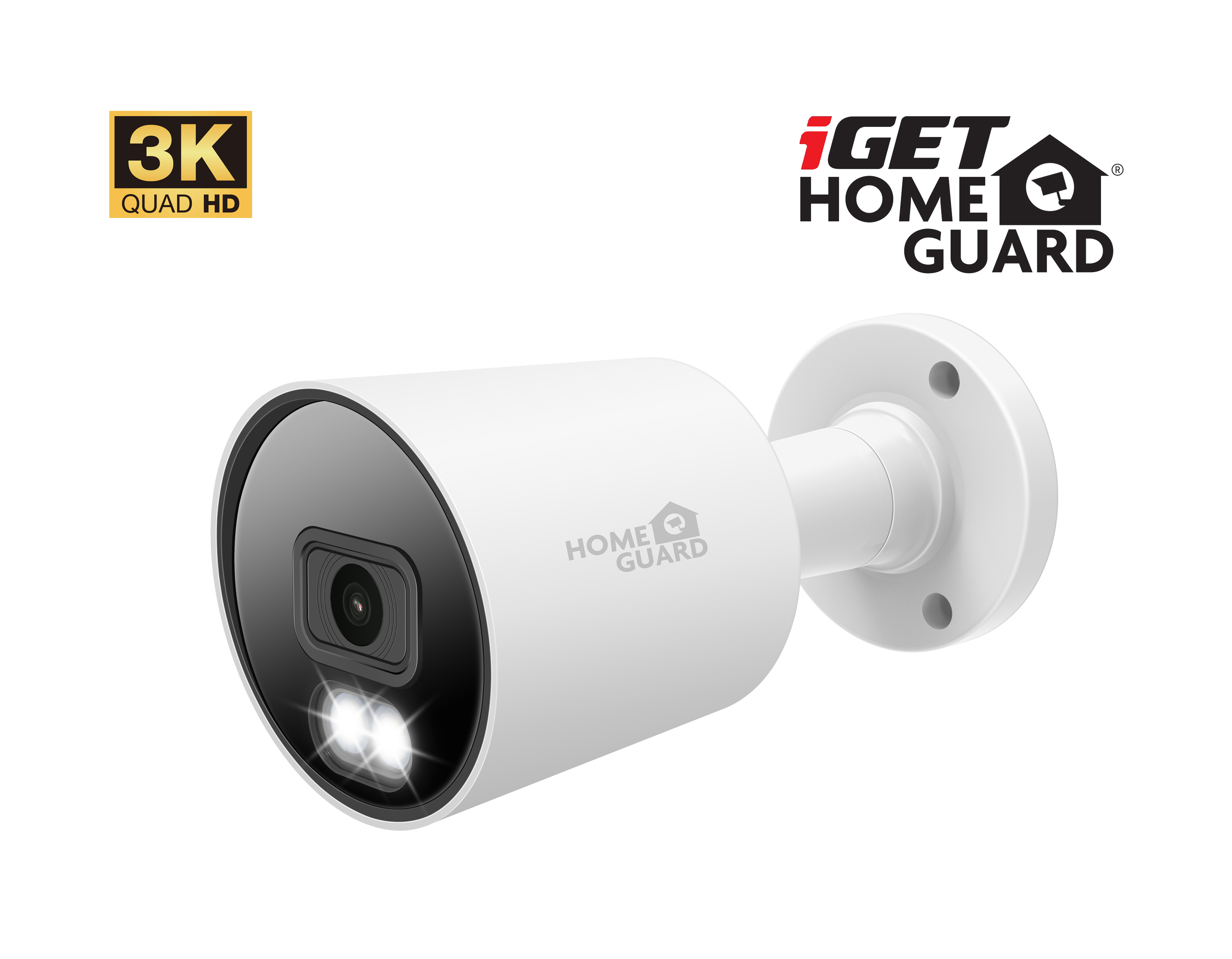 Obrázek iGET HGPRO858 - CCTV 3K kamera, SMART detekce, IP66, zvuk, IR noční přísvit 40m, LED přísvit 30m