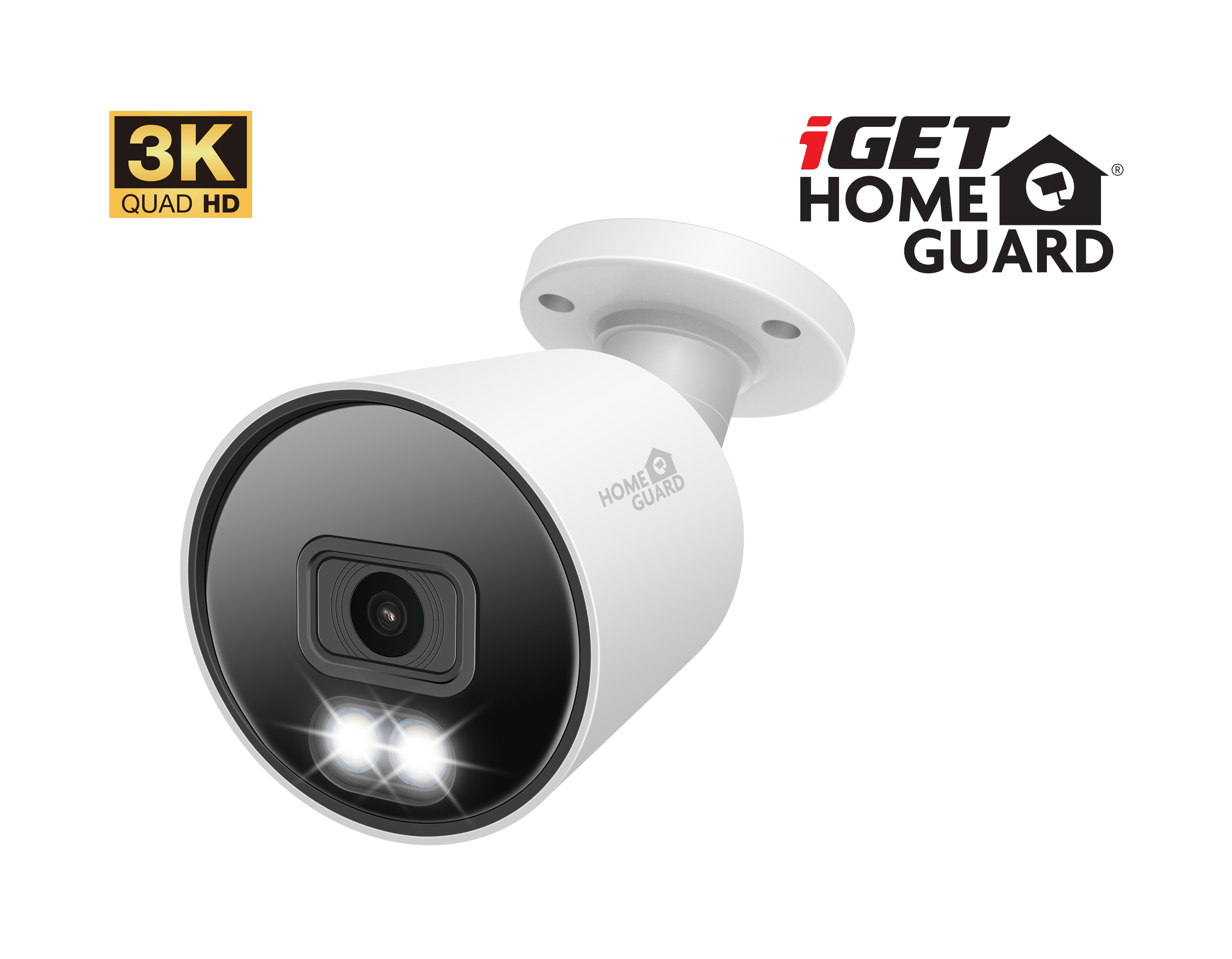 Obrázek iGET HGPRO858 - CCTV 3K kamera, SMART detekce, IP66, zvuk, IR noční přísvit 40m, LED přísvit 30m