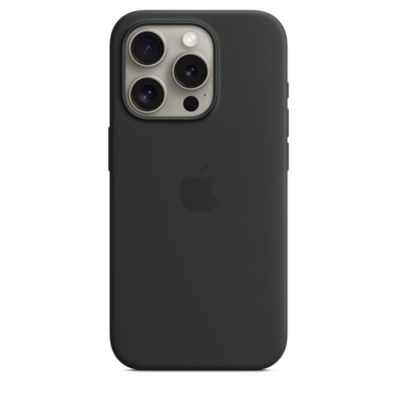 Obrázek iPhone 15 Pro Silicone Case with MS - Black