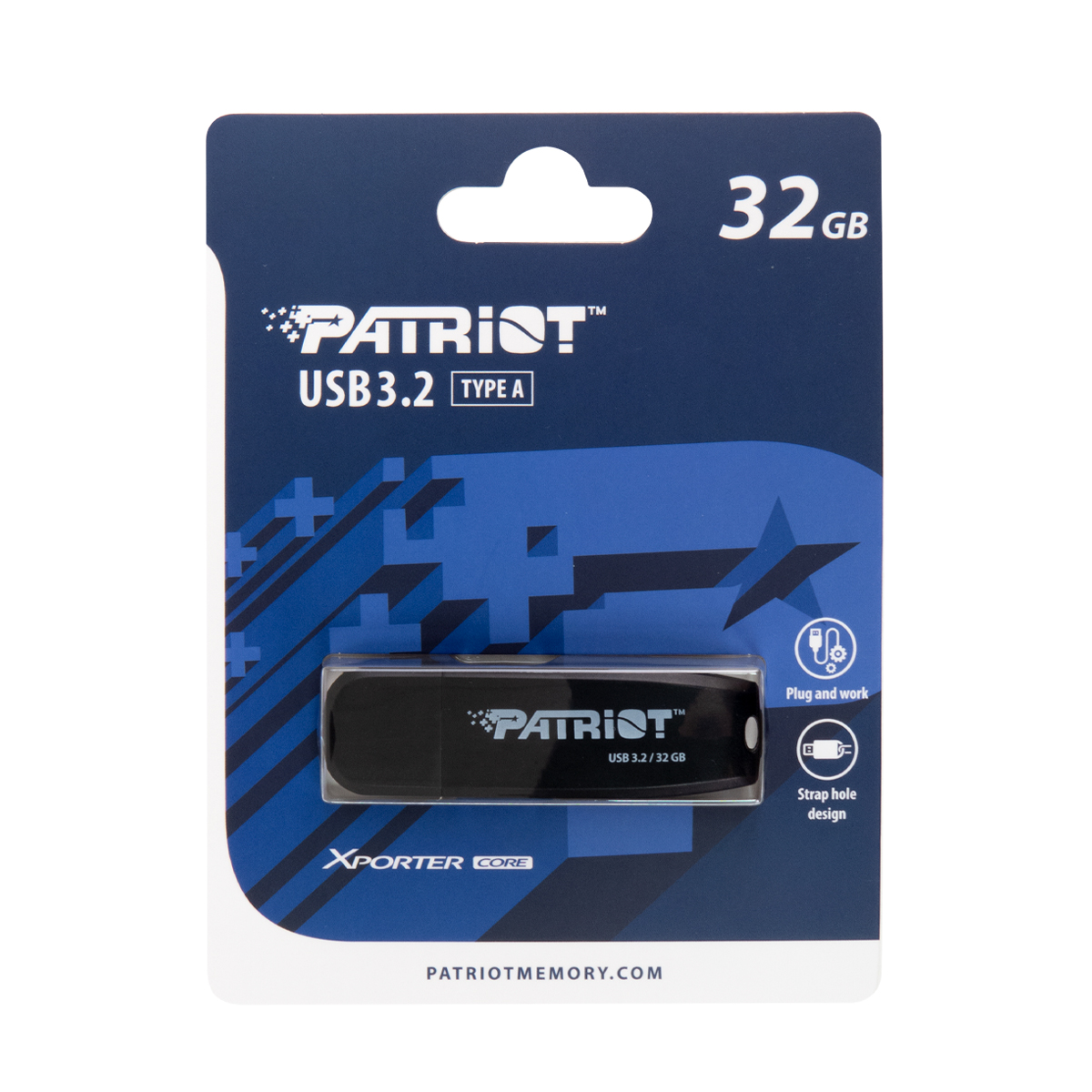 Obrázek Patriot XPORTER CORE/32GB/USB 3.2/USB-A/Černá