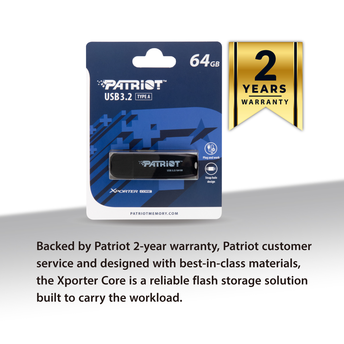 Obrázek Patriot XPORTER CORE/32GB/USB 3.2/USB-A/Černá