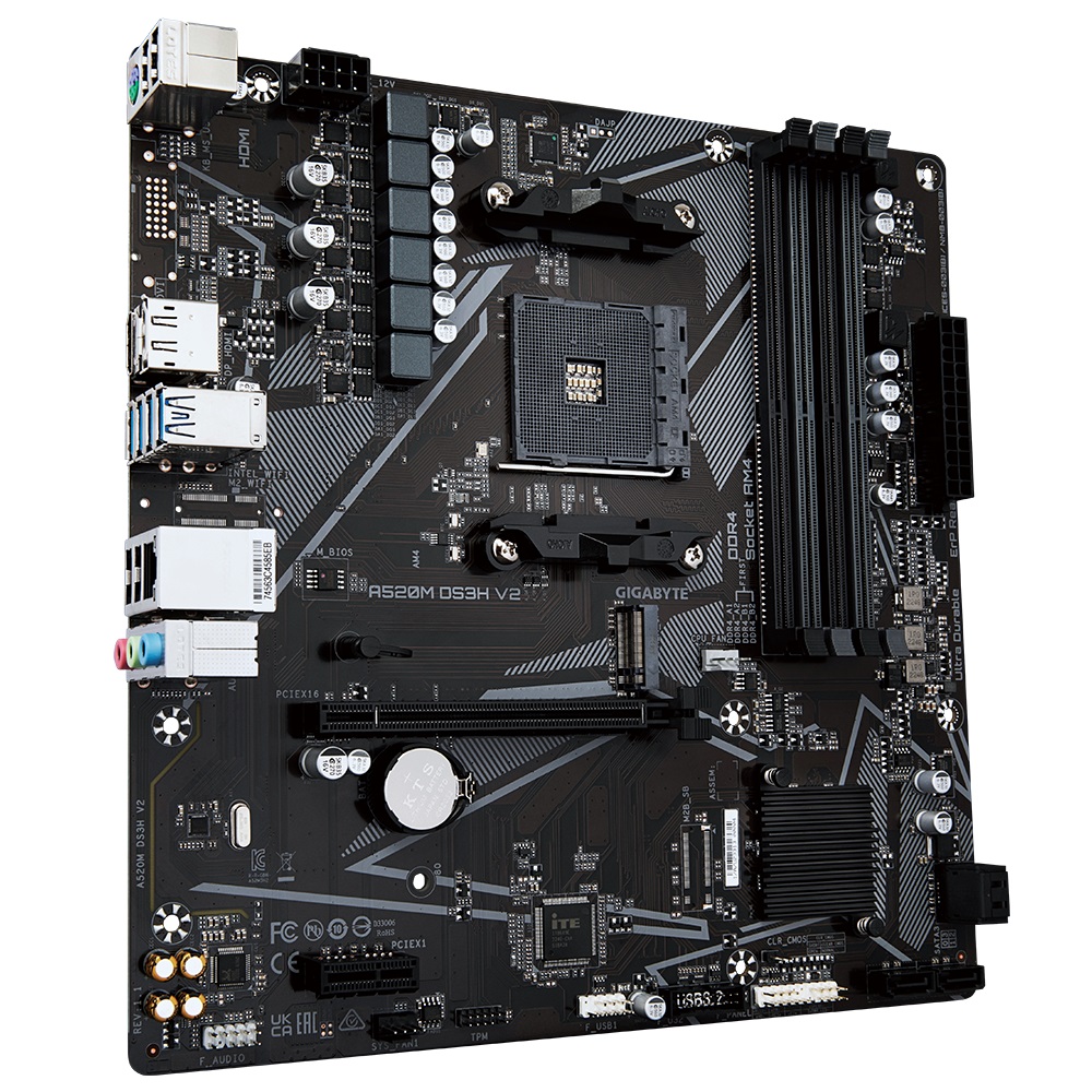 Obrázek GIGABYTE A520M DS3H V2/AM4/mATX