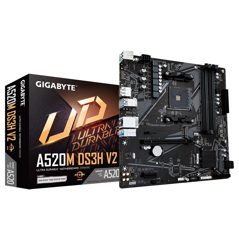 Obrázek GIGABYTE A520M DS3H V2/AM4/mATX