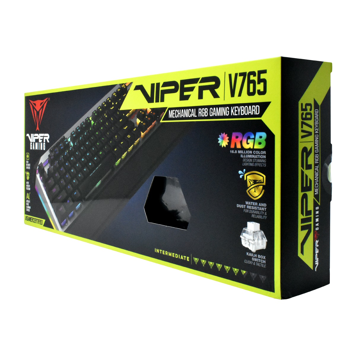 Obrázek Patriot Viper 765 RGB/Drátová USB/RU layout/Černá-stříbrná