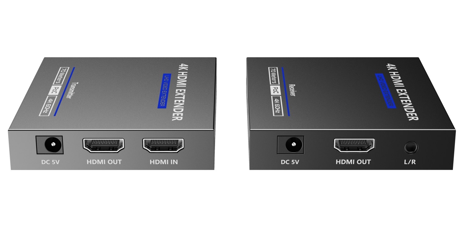 Obrázek PremiumCord HDMI 2.0 extender Ultra HD 4kx2k@60Hz na 70m přes Cat6/Cat6A/Cat7