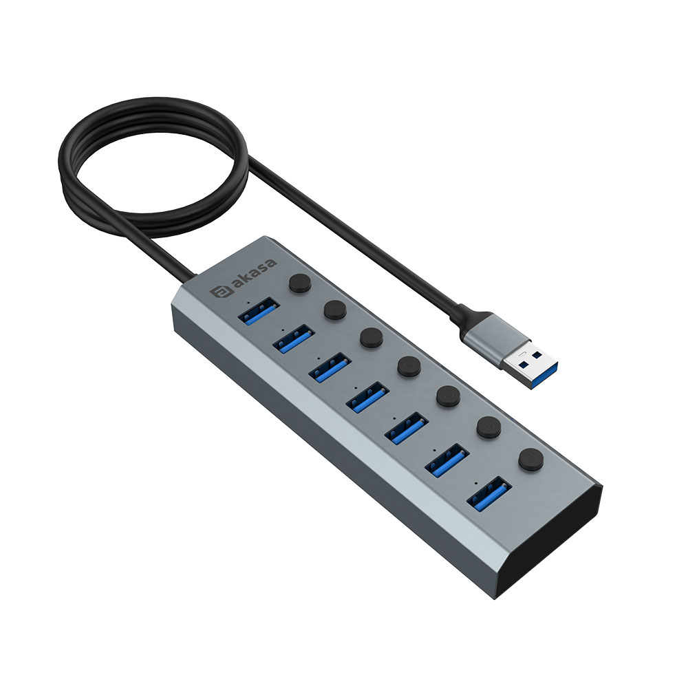 Obrázek AKASA USB hub Connect 7 IPS 7-Port