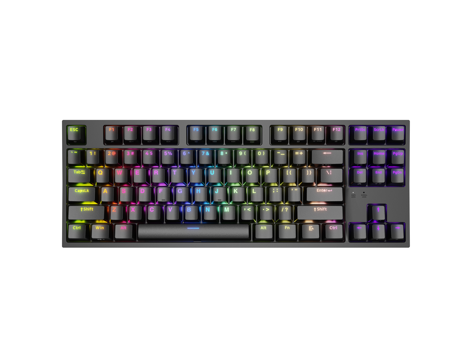 Obrázek Genesis herní mechanická klávesnice THOR 404/RGB/Khail Box Brown/Drátová USB/US layout/Černá