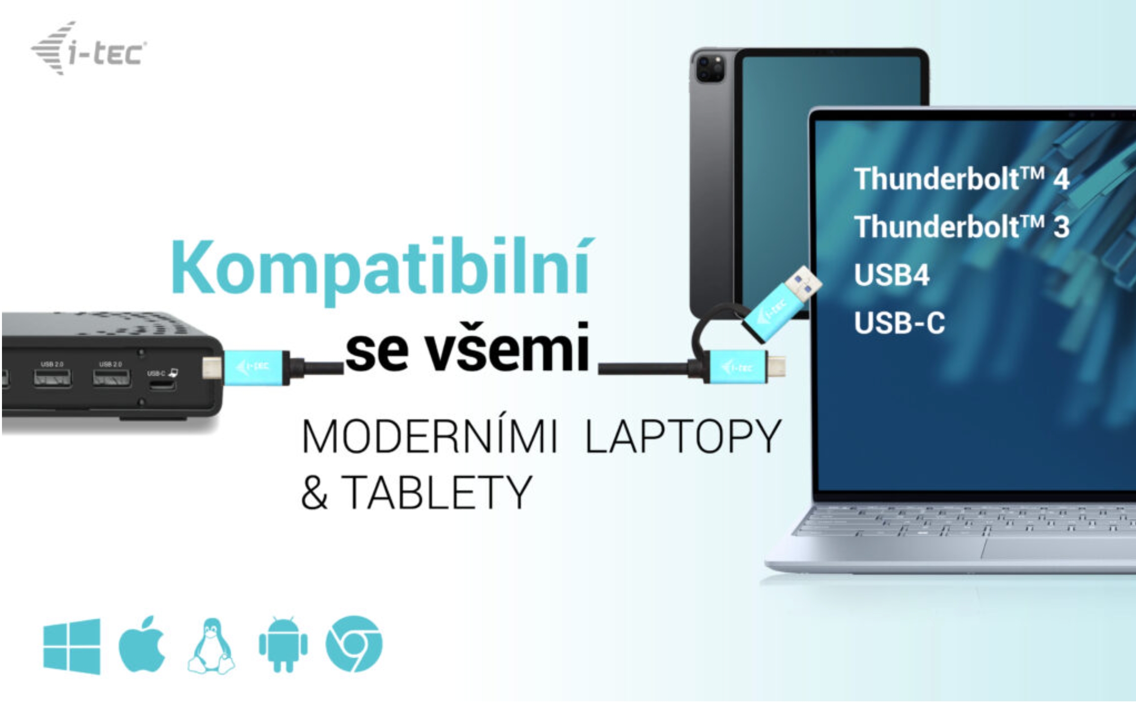 Obrázek i-tec USB-C Triple Display Docking Station Gen 2, PD 100W