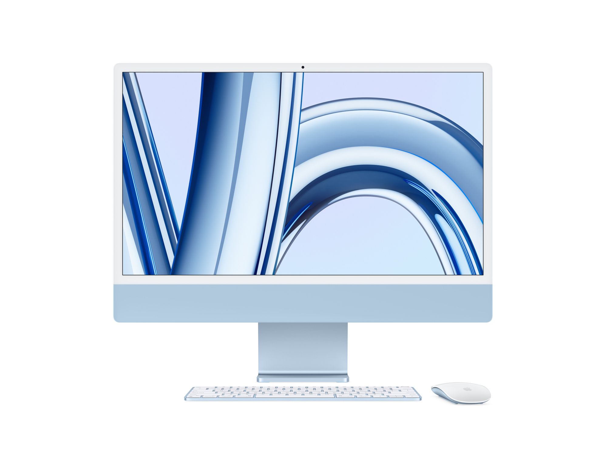 Obrázek iMac 24'' 4.5K displej Apple M3 8core CPU, 8core GPU, 8GB, 256GB SSD, CZ, modrý