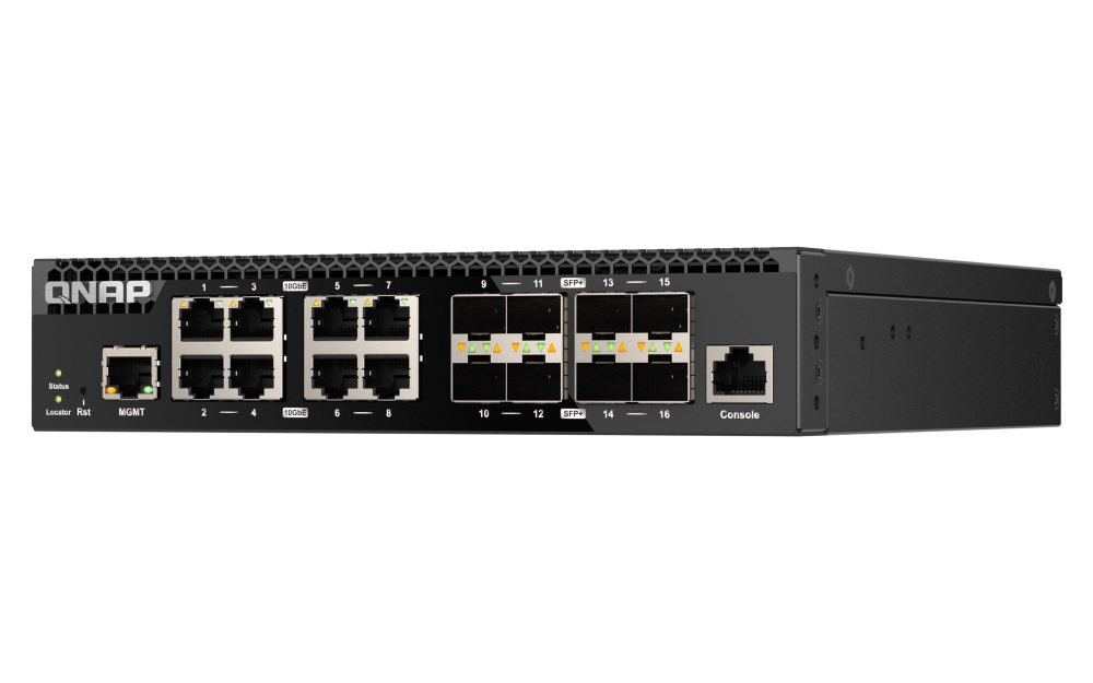 Obrázek QNAP switch QSW-3216R-8S8T (8x 10G GbE porty + 8x 10G SFP+ porty, poloviční šířka)