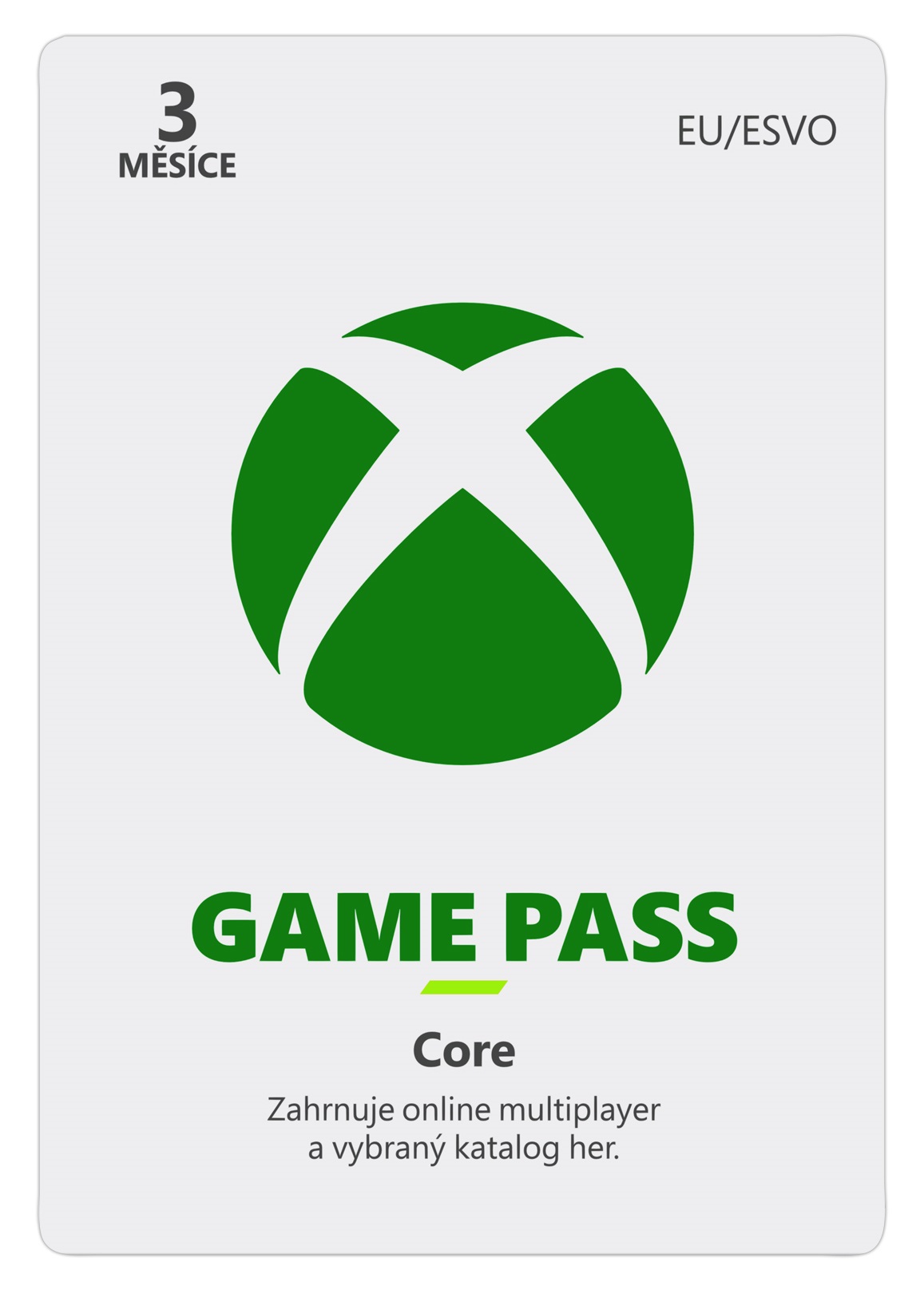 Obrázek ESD XBOX - Game Pass Core - předplatné na 3 měsíce (EuroZone)