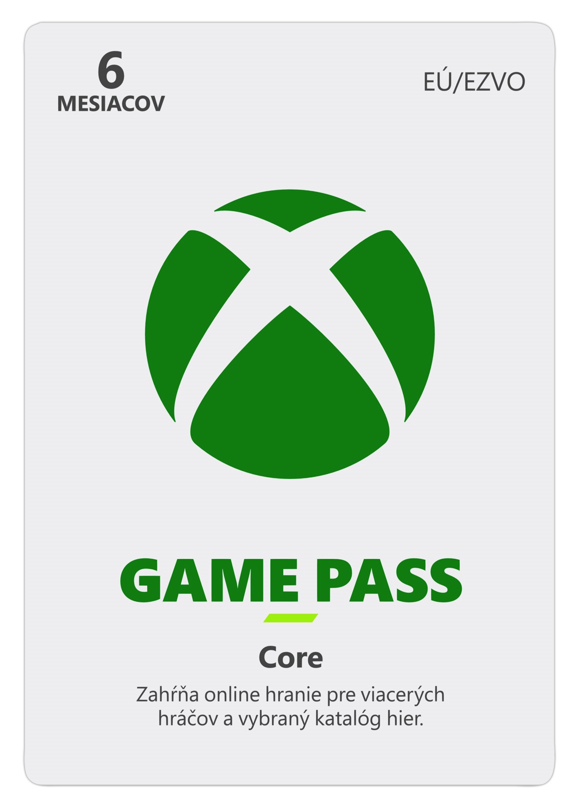 Obrázek ESD XBOX - Game Pass Core - předplatné na 6 měsíců (EuroZone)