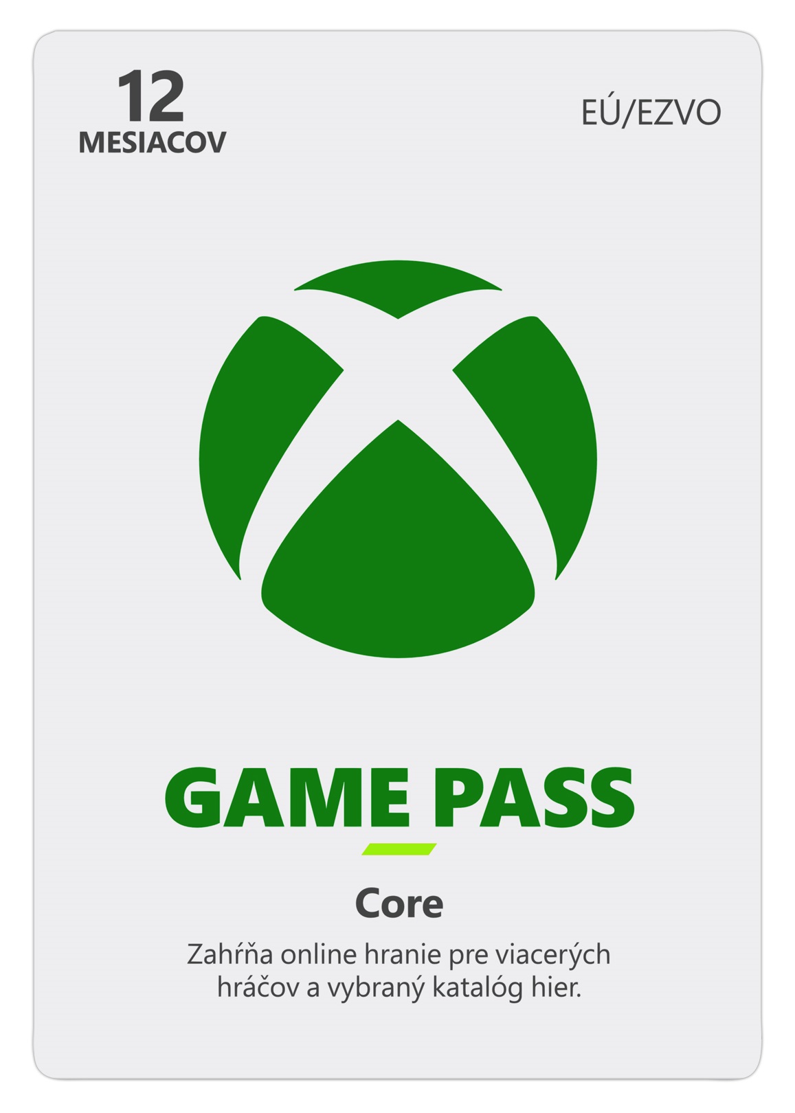 Obrázek ESD XBOX - Game Pass Core - předplatné na 12 měsíců (EuroZone)