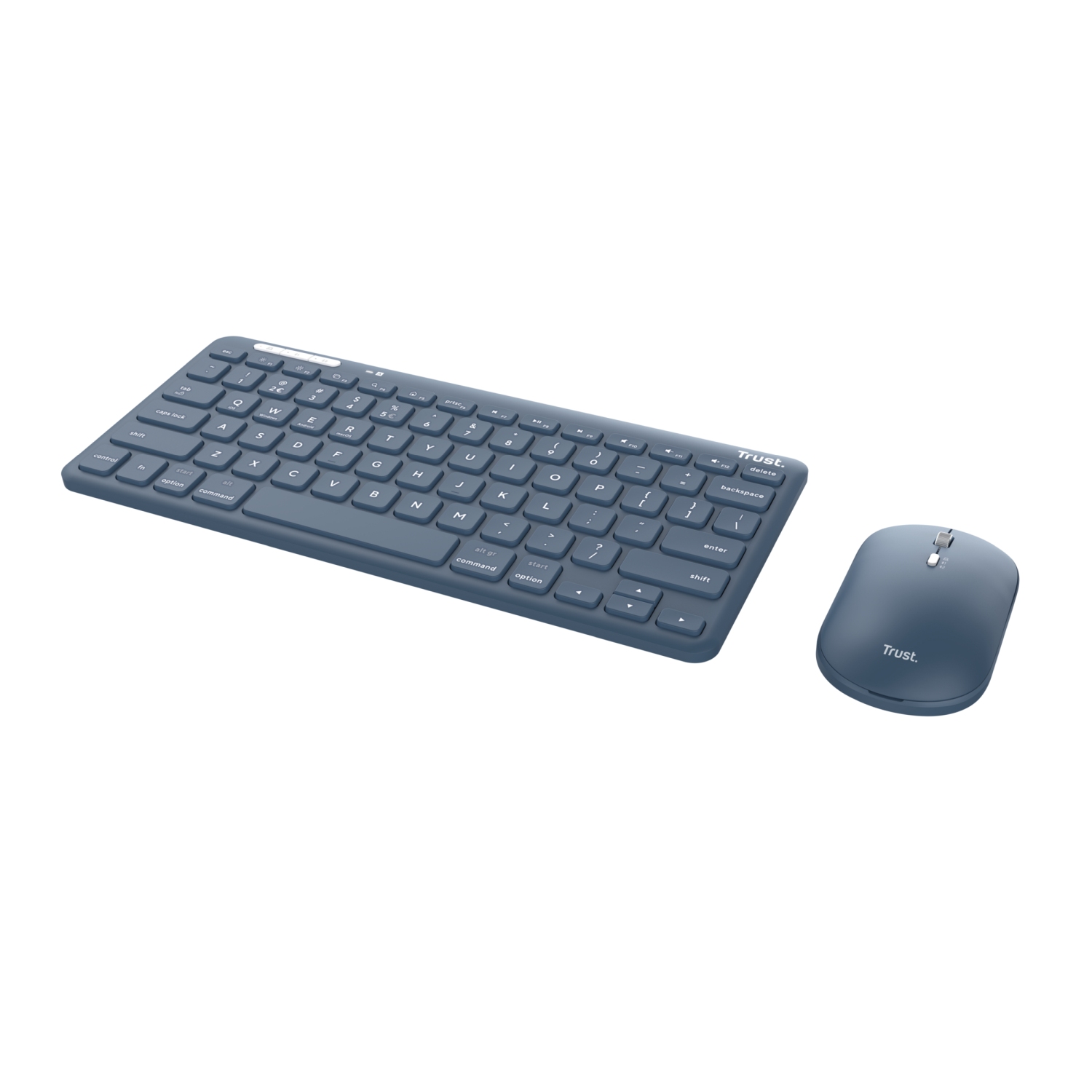 Obrázek TRUST LYRA WL KEYBOARD & MOUSE US (myš+kláv) modrá