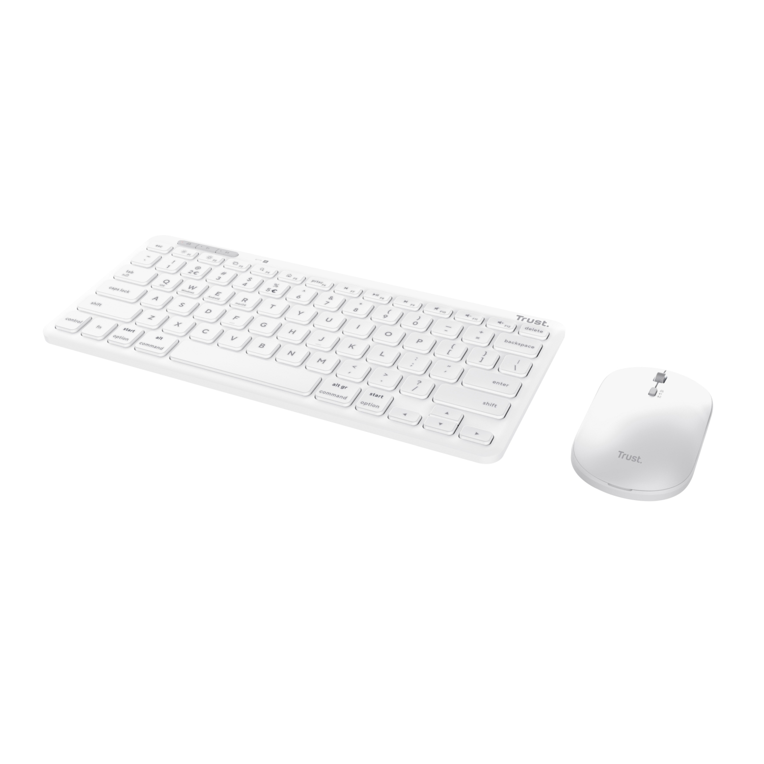 Obrázek TRUST LYRA WL KEYBOARD & MOUSE US (myš+kláv) bilá