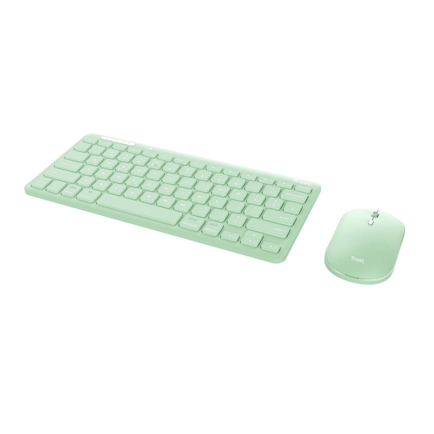 Obrázek TRUST LYRA WL KEYBOARD & MOUSE US (myš+kláv) zelená