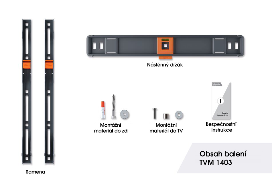 Obrázek Vogel's TVM 1403, fixní TV držák pro obrazovky 32-77", 50 kg