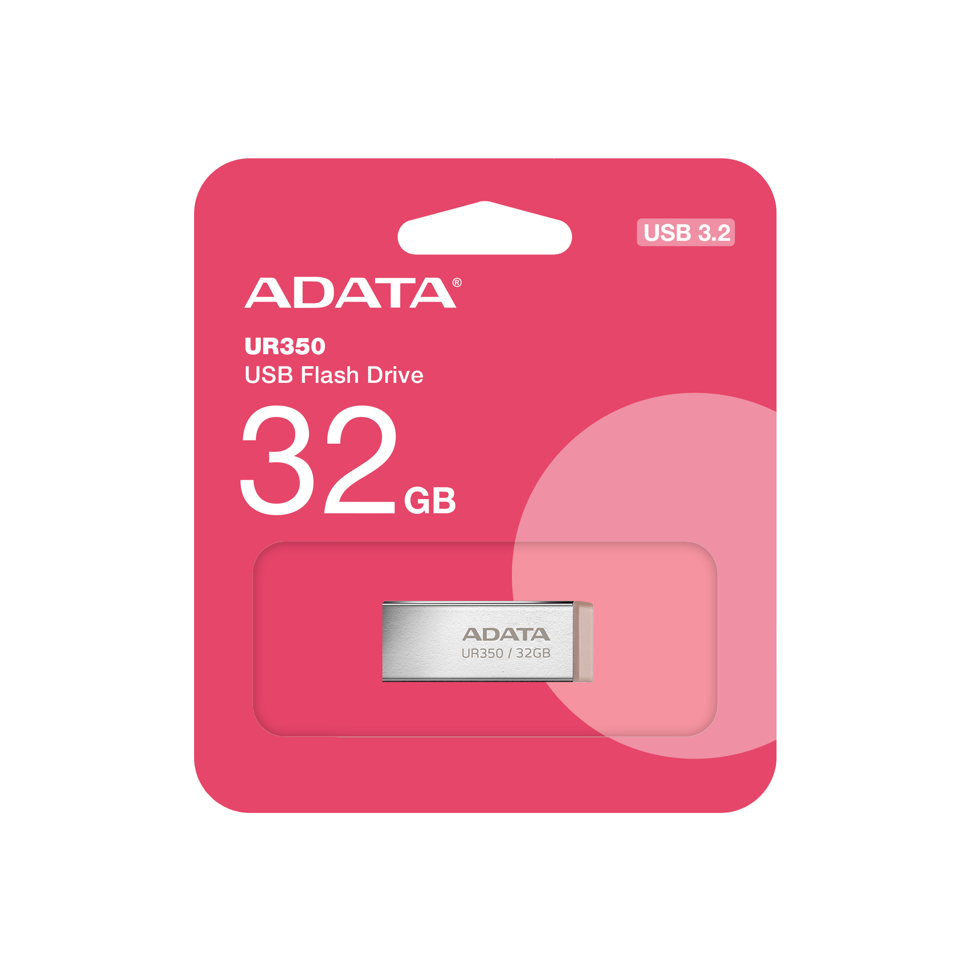 Obrázek ADATA UR350/32GB/USB 3.2/USB-A/Hnědá