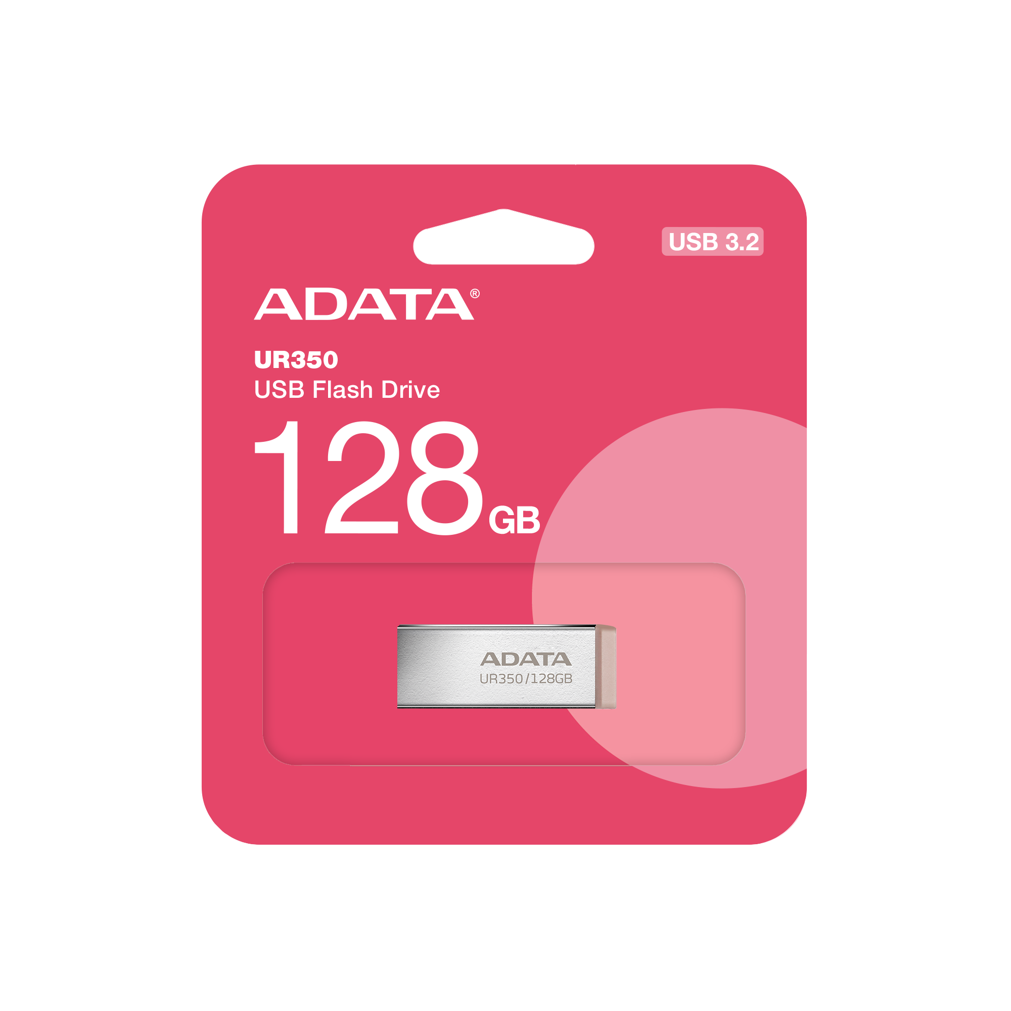 Obrázek ADATA UR350/128GB/USB 3.2/USB-A/Hnědá