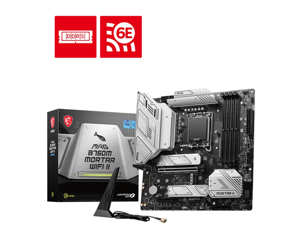 Obrázek MSI MAG B760M MORTAR WIFI II/LGA 1700/mATX