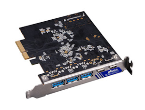 Obrázek AKASA PCIe karta 2xUSB 3.2 Gen 2 Type-C a 3xType-A