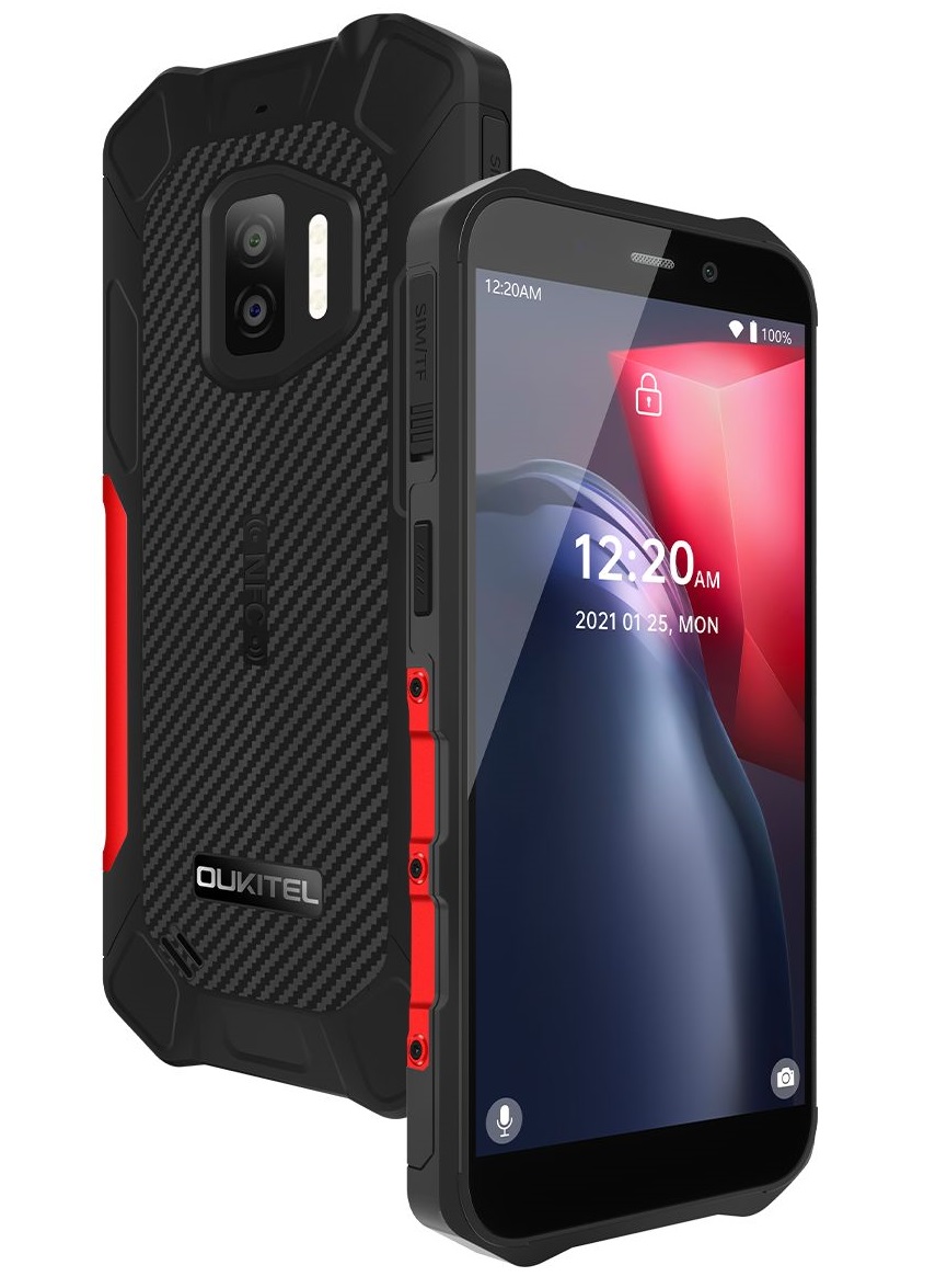 Obrázek Oukitel WP12 Red odolný telefon, 5,45" HD, 4GB+32GB, DualSIM, 4G, 4000 mAh, IP68, MIL-STD-810G
