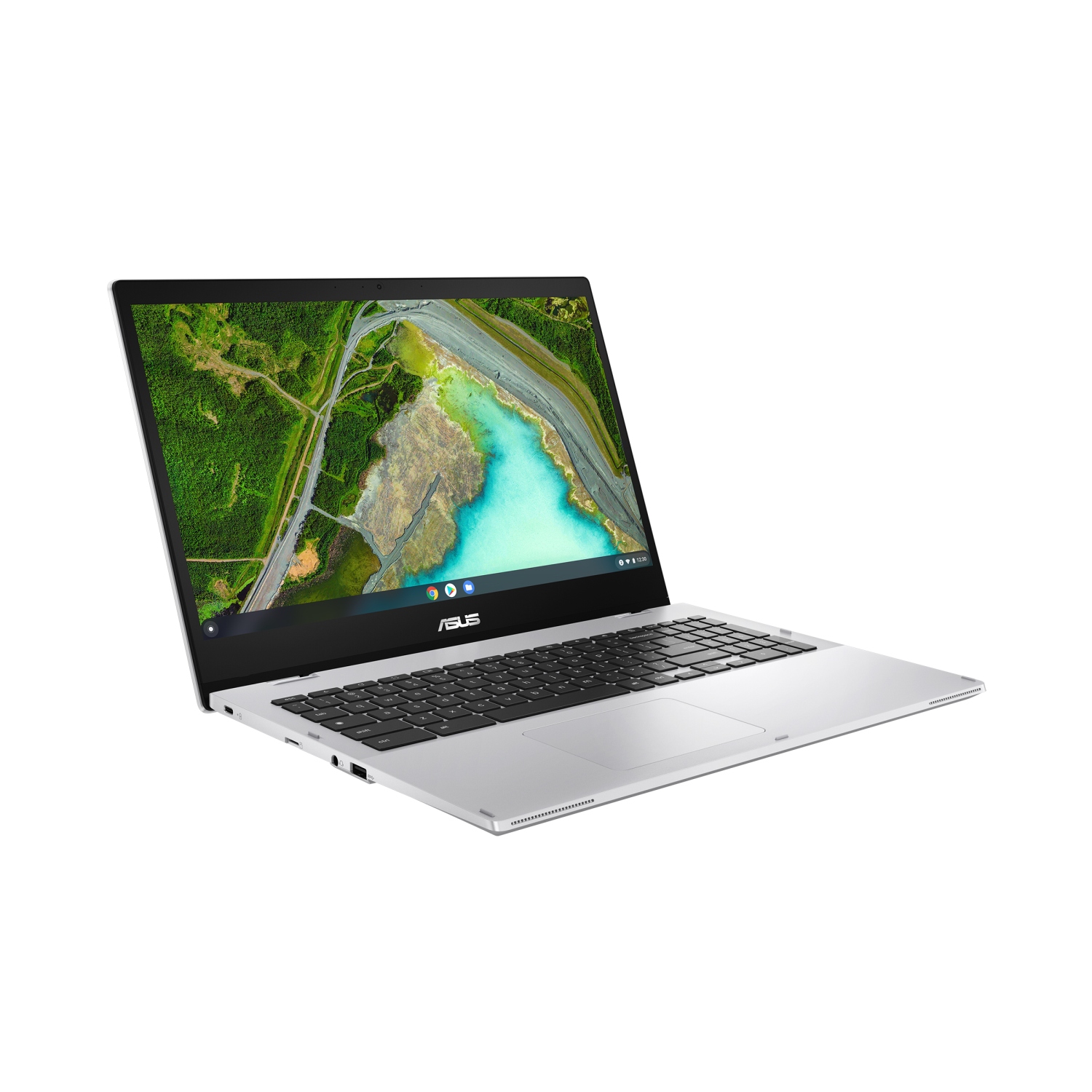 Obrázek ASUS Chromebook CX1 Flip/CX1500FKA/N4500/15,6"/FHD/T/4GB/64GB eMMC/UHD/Chrome/Silver/2R