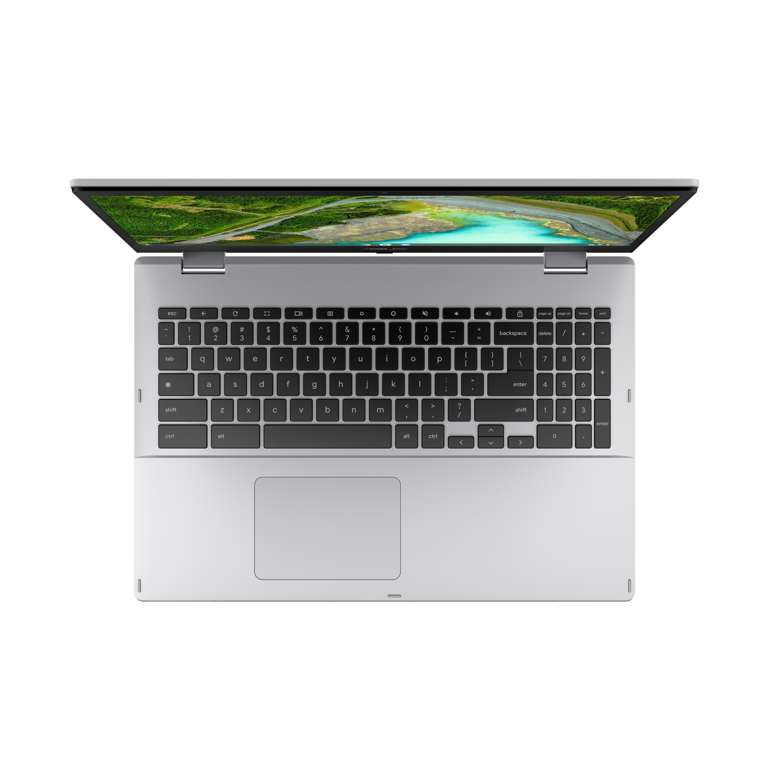 Obrázek ASUS Chromebook CX1 Flip/CX1500FKA/N4500/15,6"/FHD/T/4GB/64GB eMMC/UHD/Chrome/Silver/2R