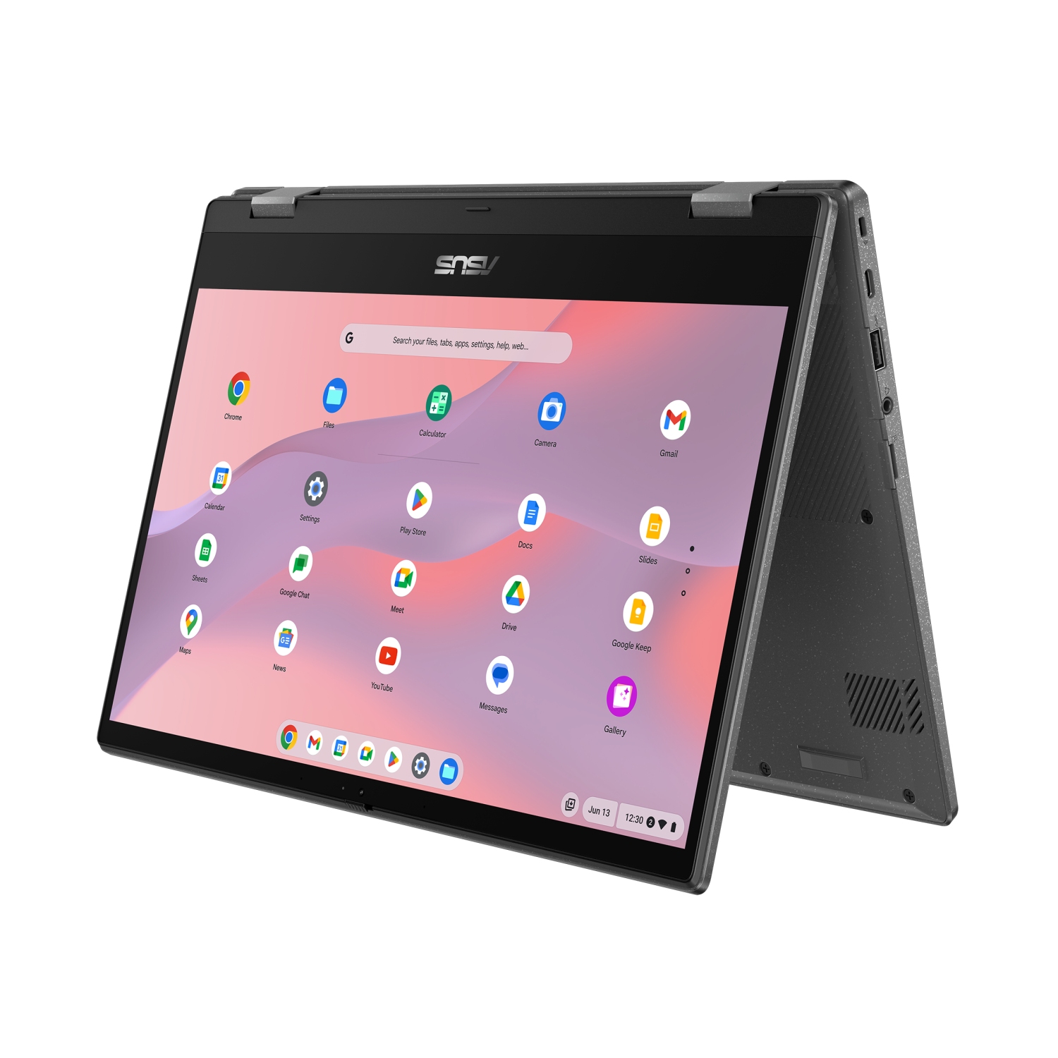 Obrázek ASUS Chromebook CM14 Flip/CM1402F/MTK-520/14"/FHD/T/4GB/64GB eMMC/Mali-G52/Chrome/Gray/2R