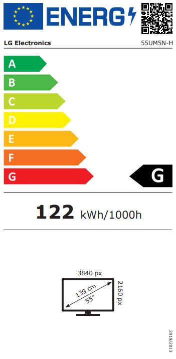 Obrázek 55" LG LED 55UM5N-H - UHD,500cd,IPS,OPS,24/7